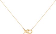 Haus of Brilliance Gold Vermeil Diamond Accent "XO" Necklace