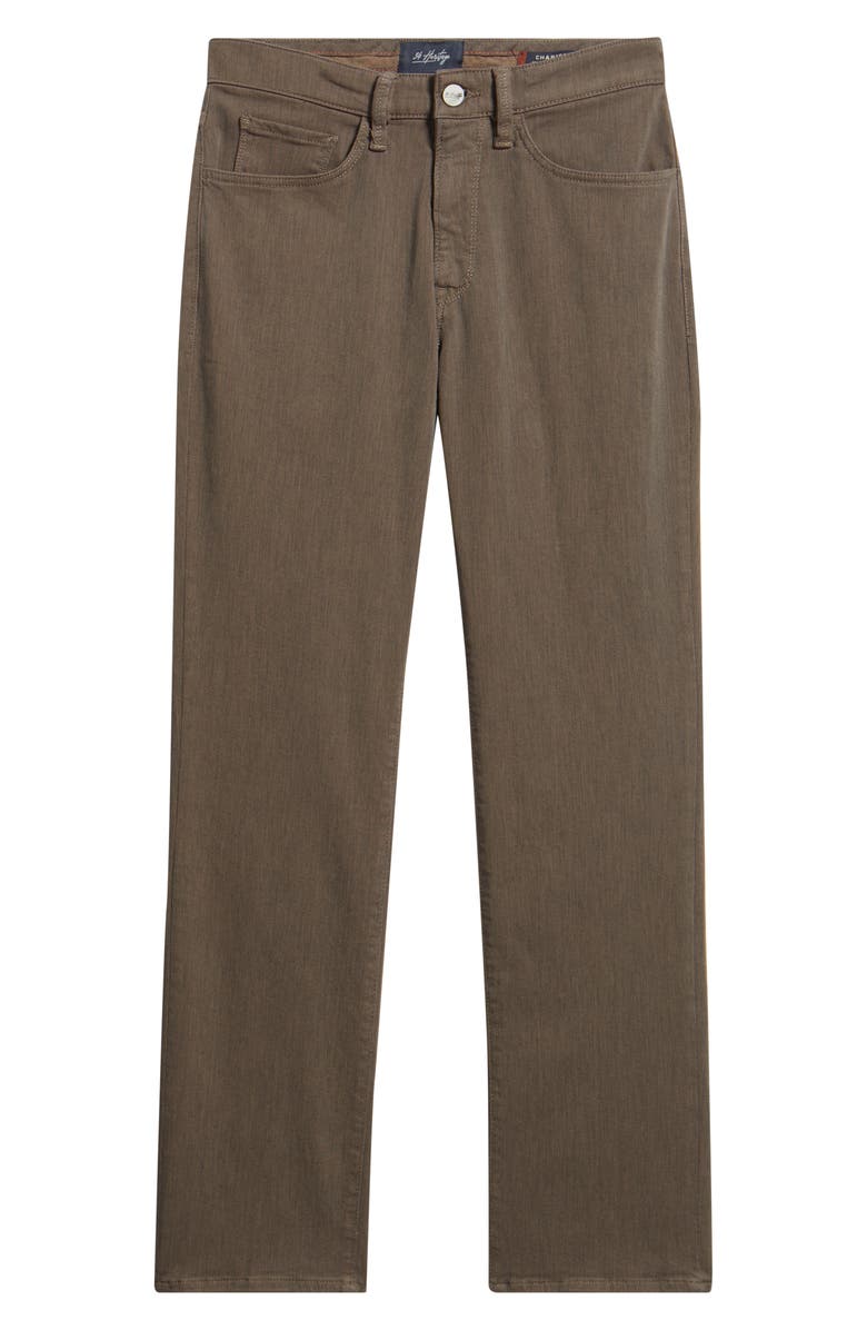 34 Heritage Charisma Relaxed Straight Leg Twill Pants, Alternate, color, Coffee Diagonal