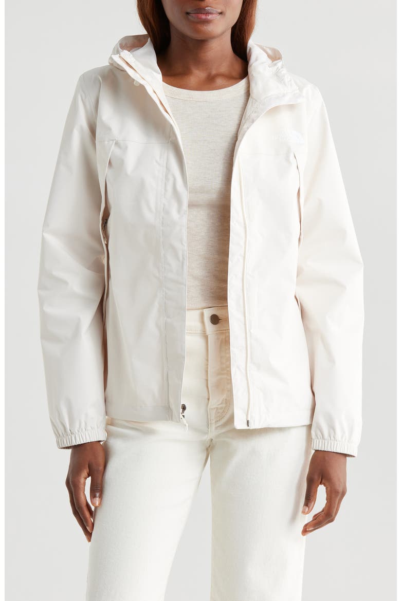 Antora Waterproof Hooded Rain Jacket, Main, color, WHITE DUNE