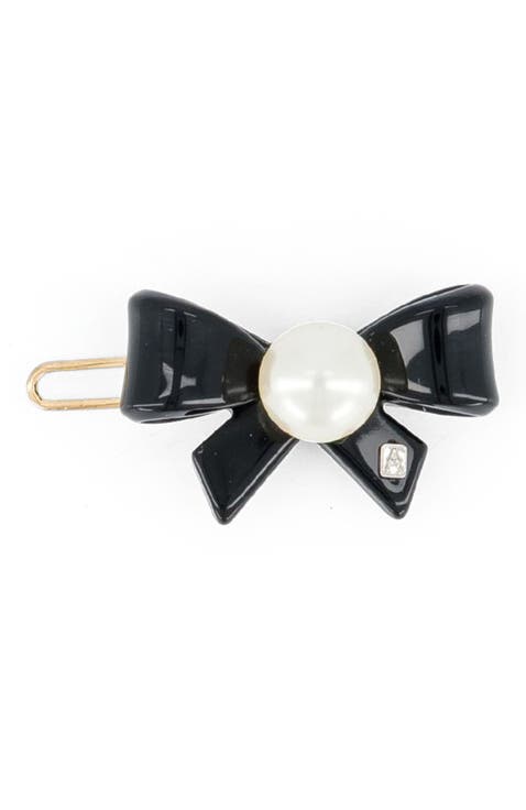 Poesie Acetate And Pearl Side Barrette