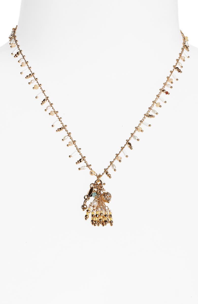 Gas Bijoux Gipsette Beaded Necklace, Alternate, color,