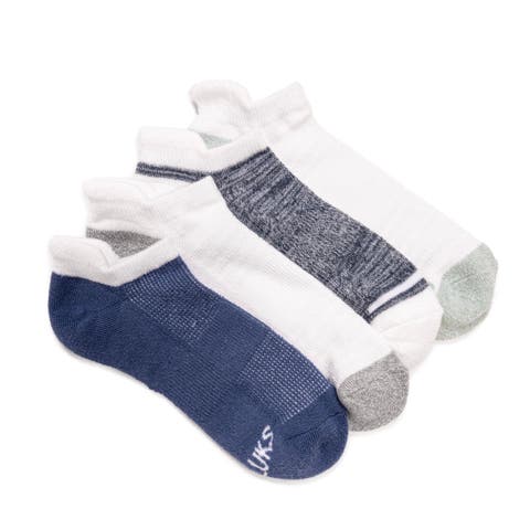 Women's Dream Step Sporty Low Cut Ankle Socks, 4 Pair Pack