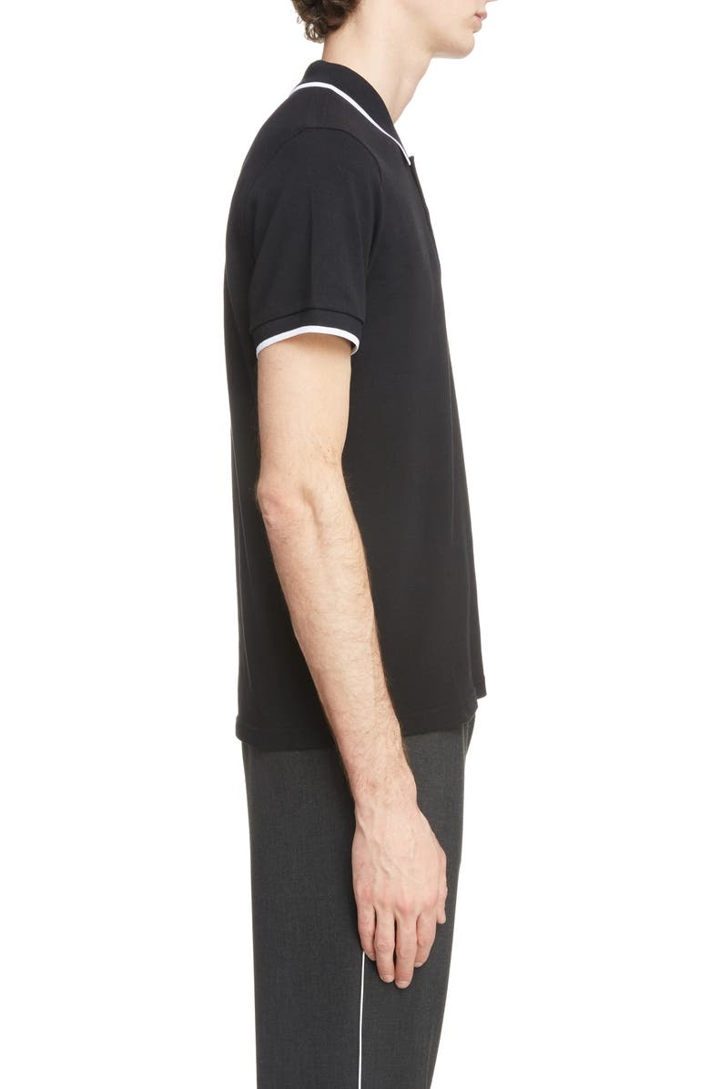 KENZO Tiger Crest Tipped Piqué Polo, Alternate, color, 