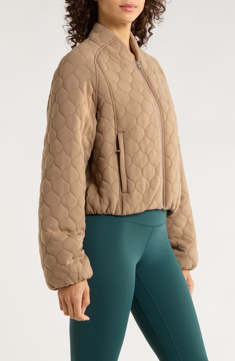 MPG Dreamweave Quilted Zip-Up Jacket, Alternate, color, Caribou