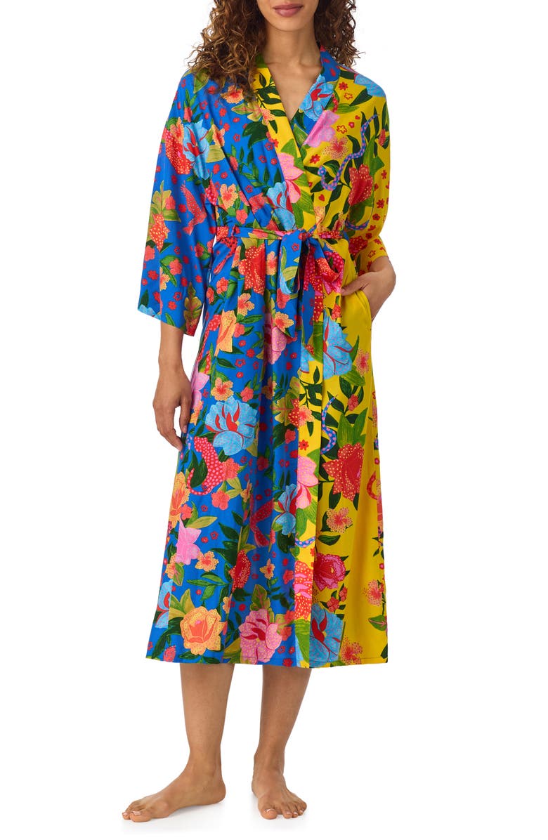 Room Service Pjs Print Longline Robe, Main, color, 