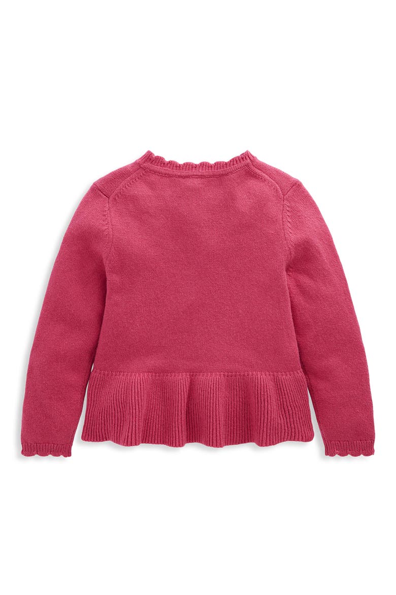 Kids' Pretty Peplum Cardigan, Alternate, color, PINK