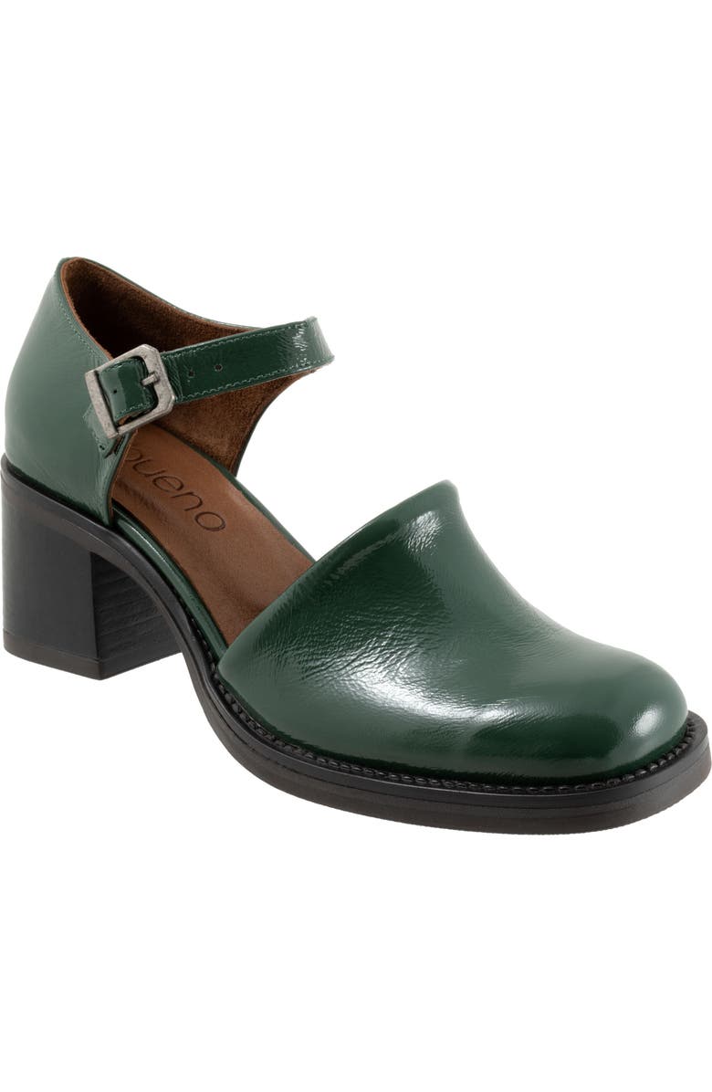 Bueno Rita Block Heel Pump, Main, color, Hunter Green Patent
