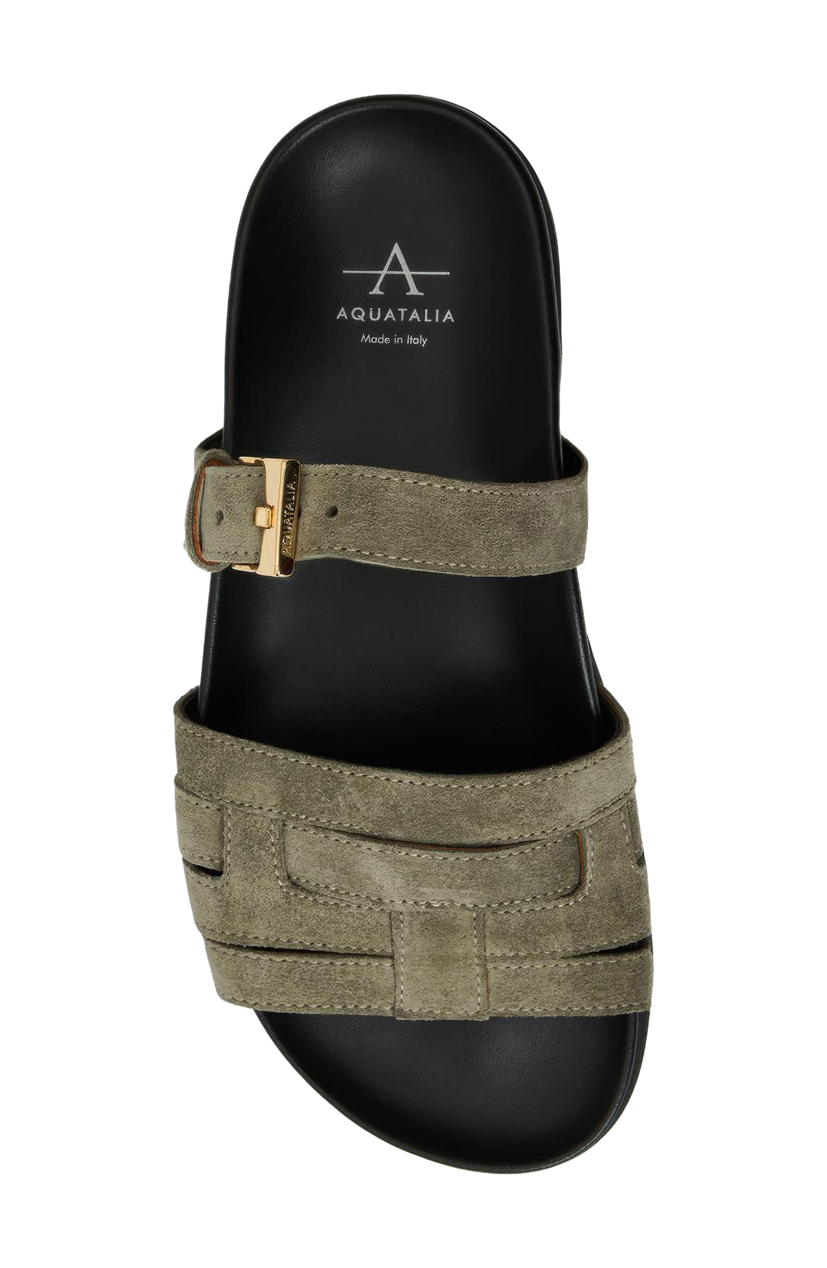 Ispera Weatherproof Slide Sandal, Alternate, color, SAGE SUEDE