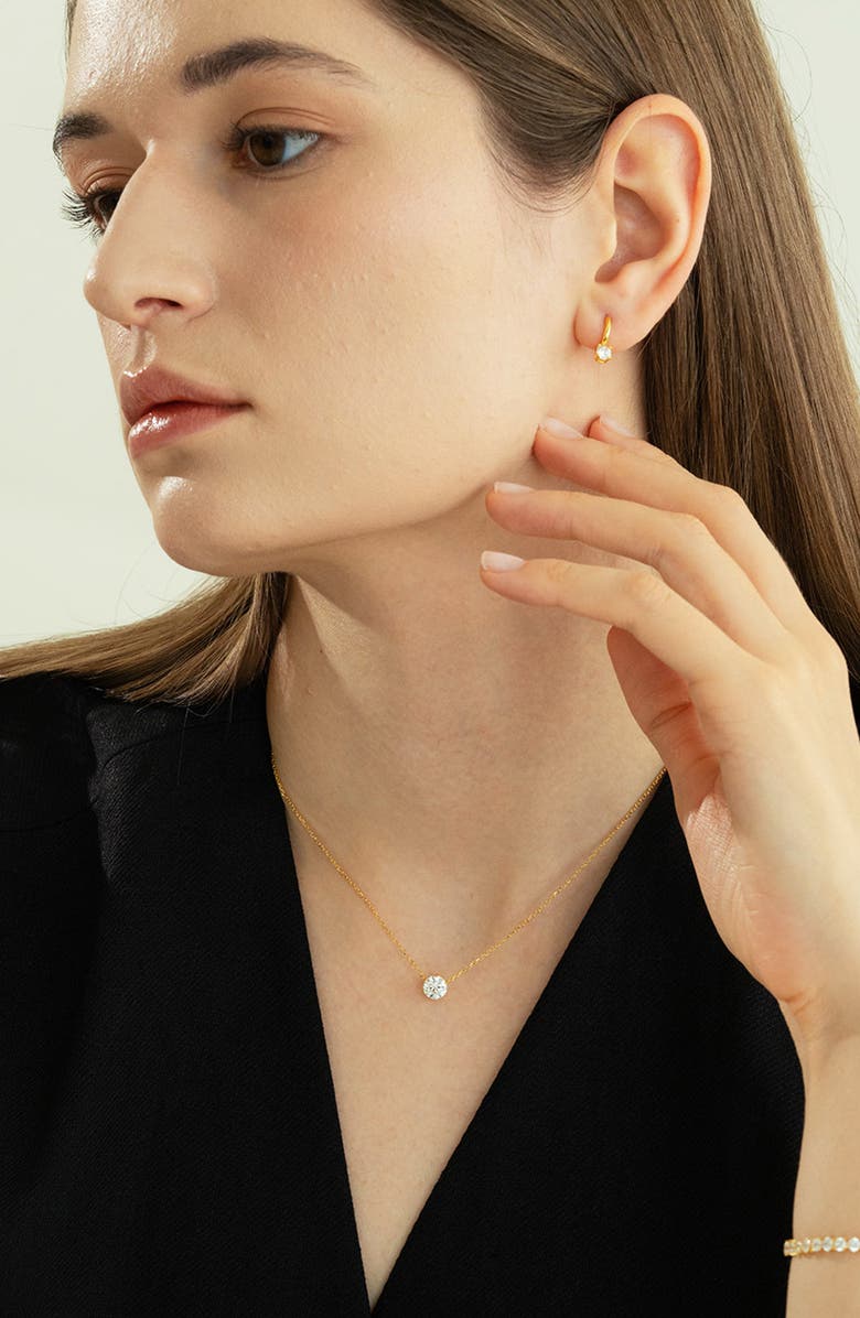 Bearfruit Jewelry Sterling Silver 18k Gold Plated Estelle Necklace Holiday Gift Idea, Alternate, color, Gold