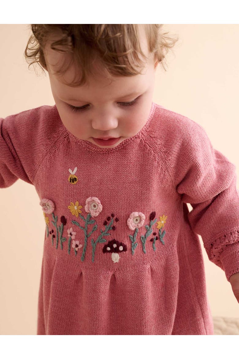 Cosy Knitted Dress, Alternate, color, Lilly Pilly Melange