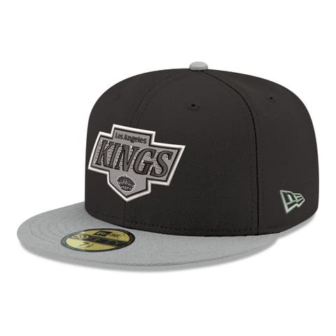 Men's New Era  Black Los Angeles Kings Core Logo Two-Tone 59FIFTY Fitted Hat