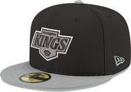 New Era Men's New Era Black Los Angeles Kings Core Logo Two-Tone 59FIFTY Fitted Hat