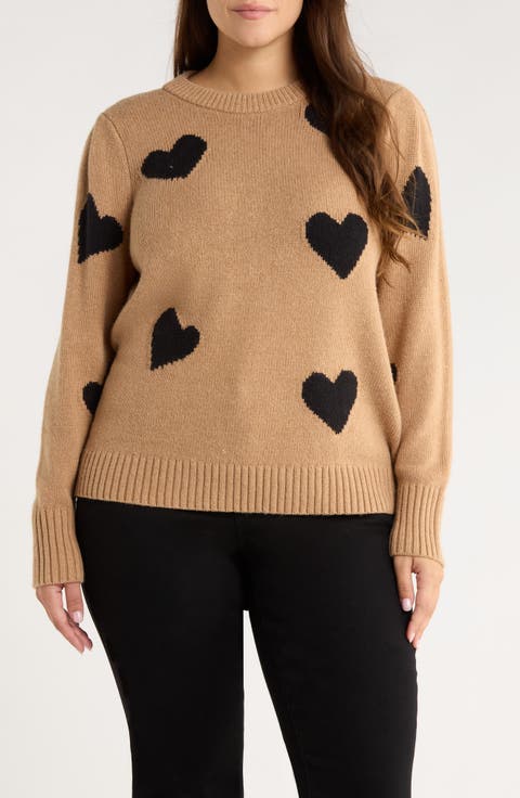 Intarsia Heart Sweater