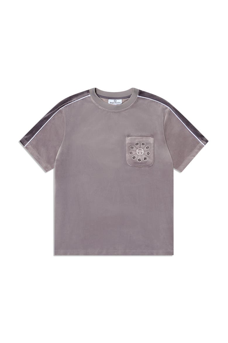 Cresta Velour Pocket T-Shirt, Alternate, color, SLEET