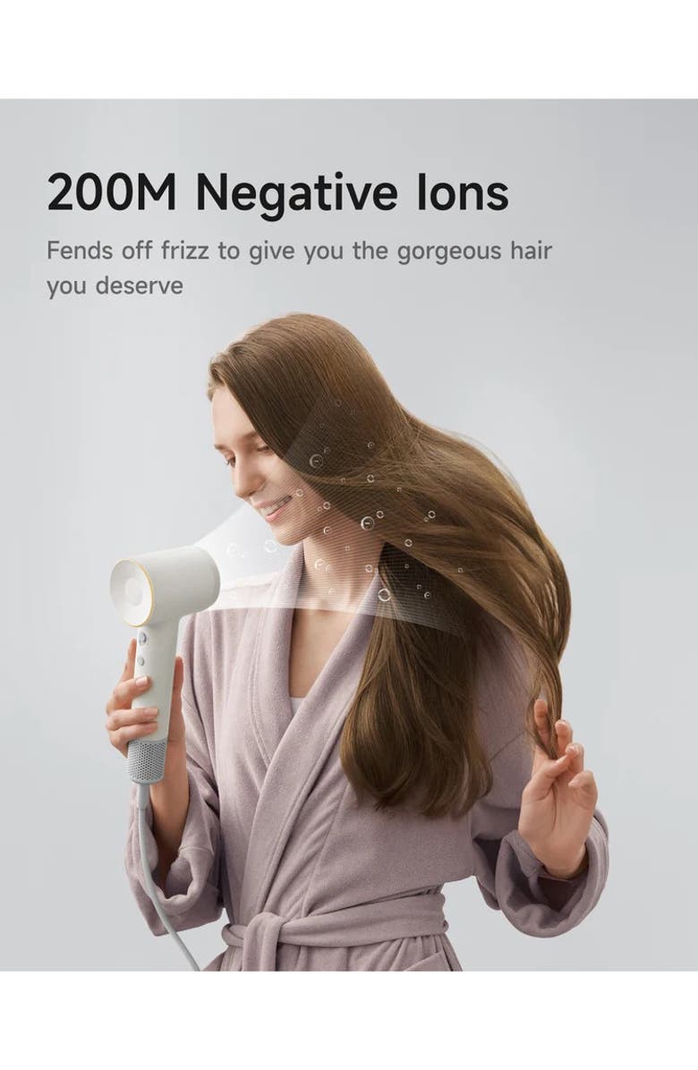 Laifen SE2 Swift Hair Dryer with 3 Nozzles, Alternate, color, White