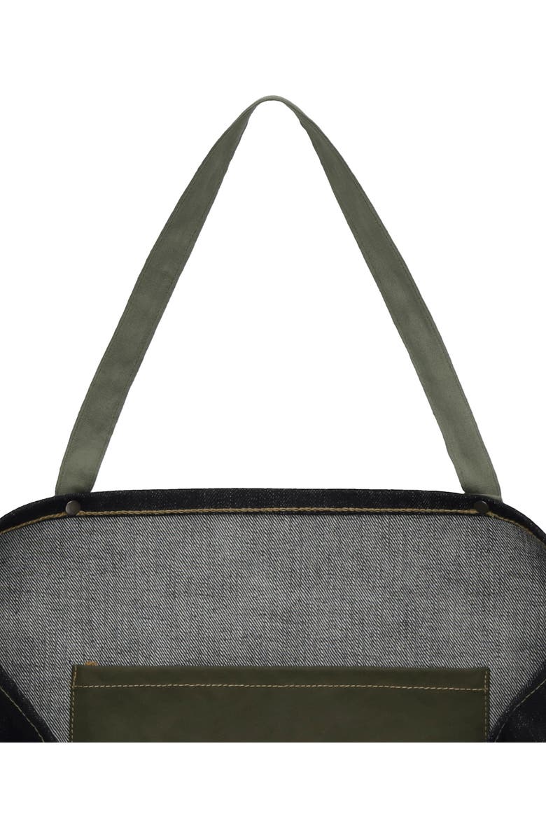 Fortela Selvedge Denim Handbag, Alternate, color, Indigo Rinse