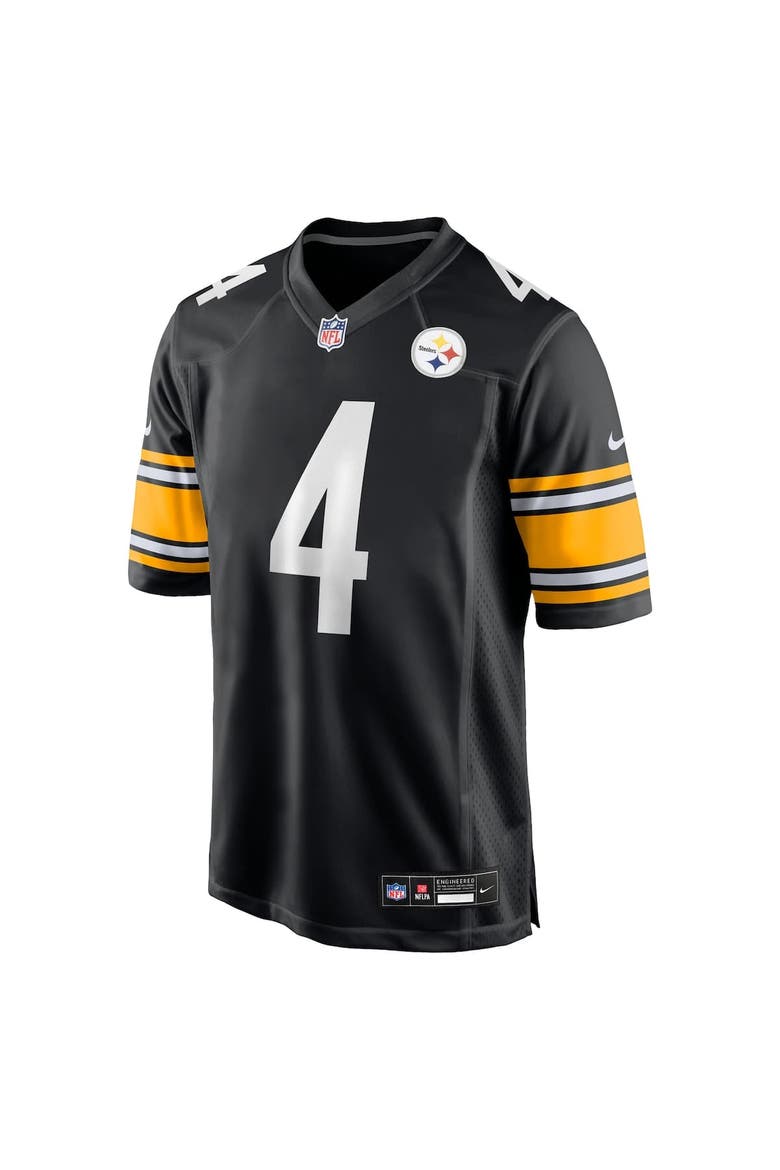 Youth Nike DK Metcalf Black Pittsburgh Steelers Game Player Jersey, Alternate, color, Black