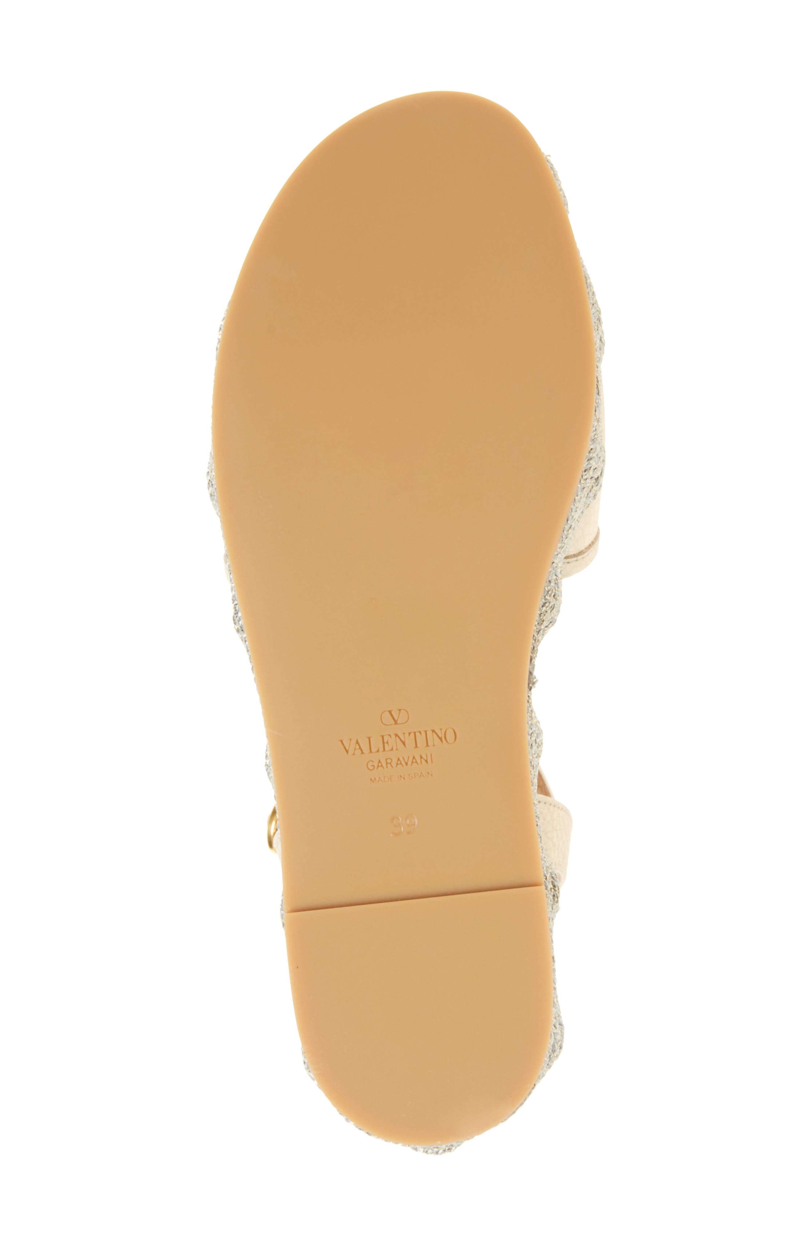 Valentino Garavani VLOGO Wedge Platform Sandal, Alternate, color, 