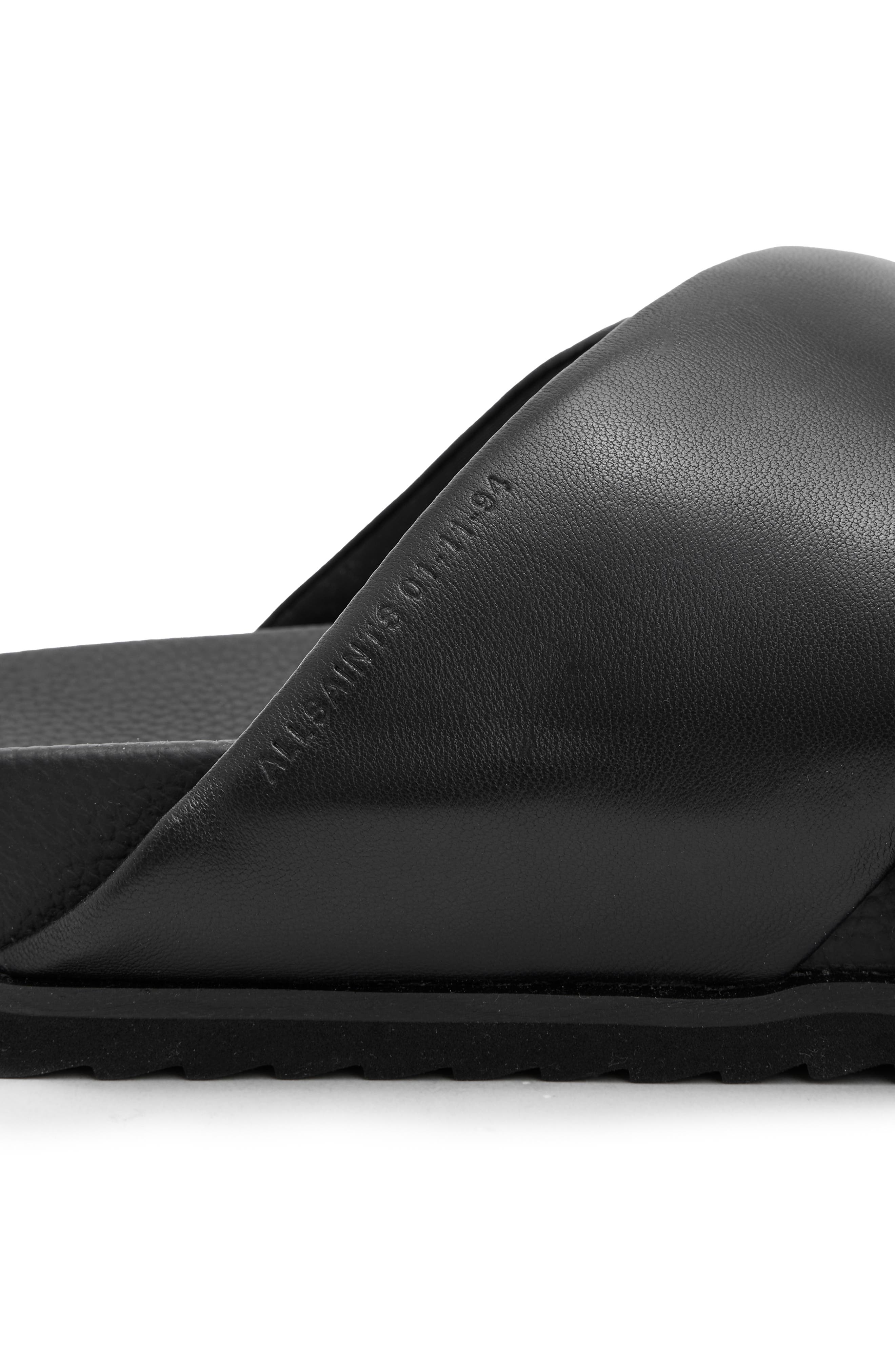 AllSaints Saki Crisscross Slide Sandal, Alternate, color, 