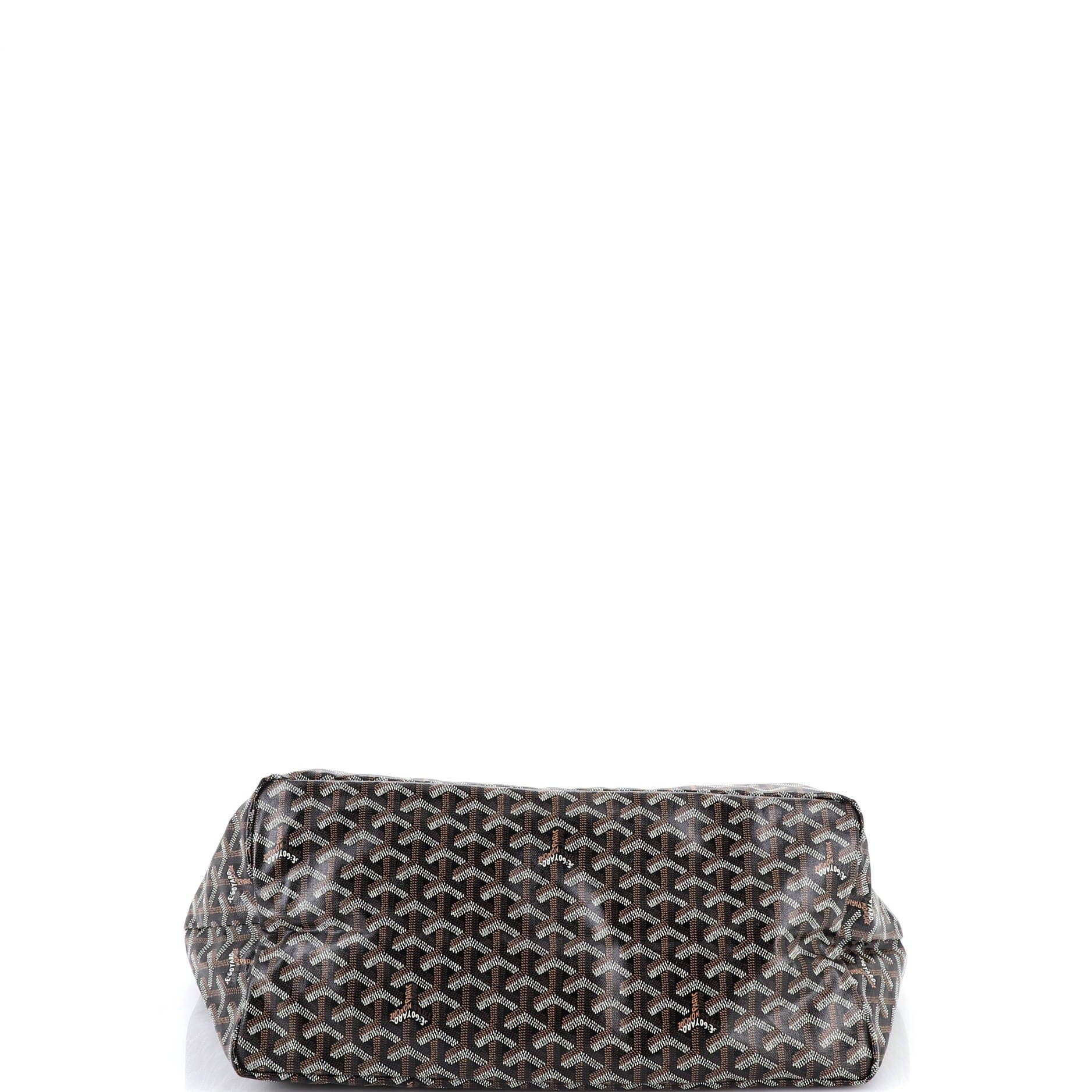 Pre-Owned Goyard Saint Louis Tote Coated Canvas GM, Alternate, color, Black