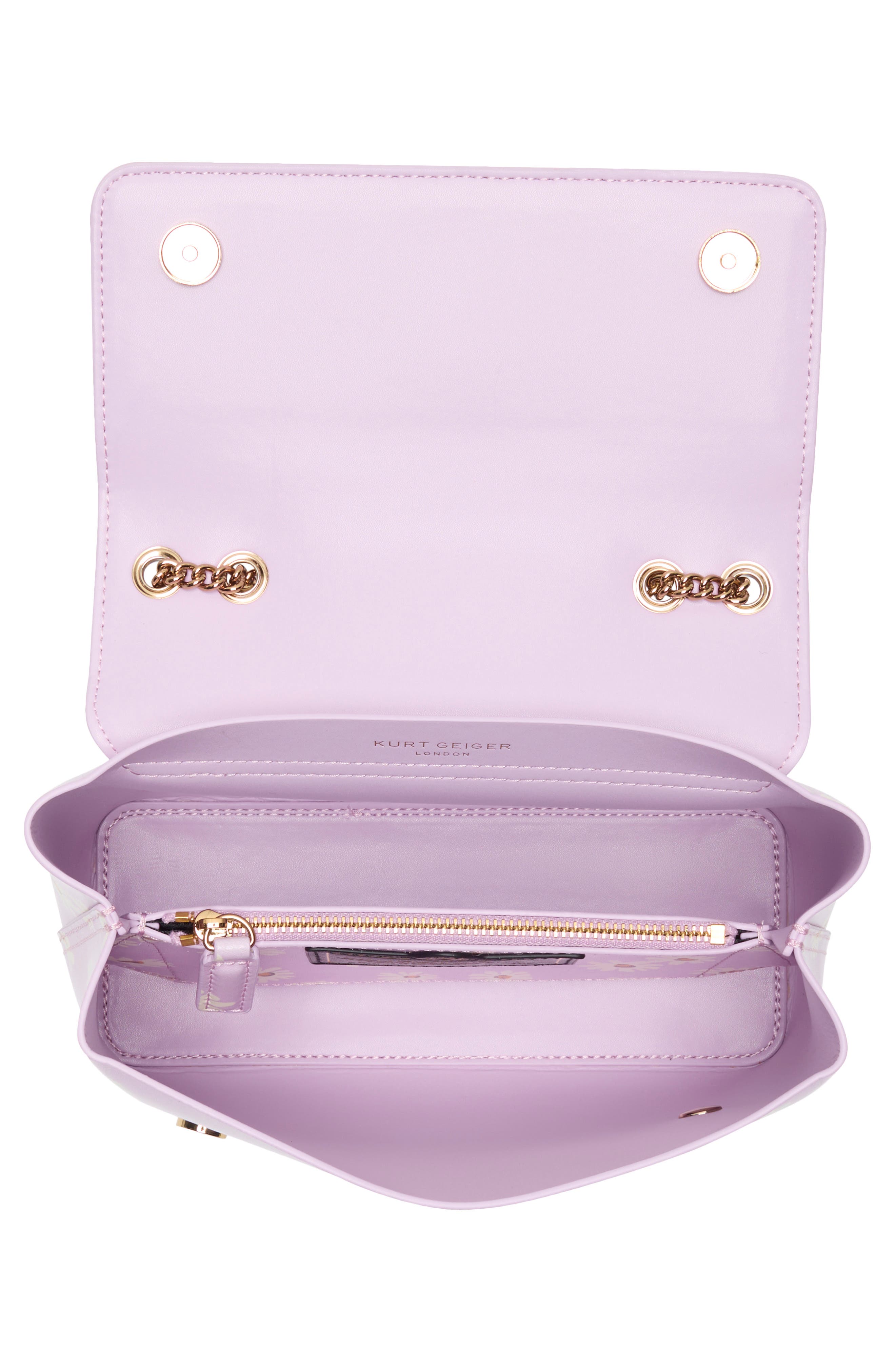 Kurt Geiger London Hampstead Flap Crossbody Bag, Alternate, color, Pink Combo