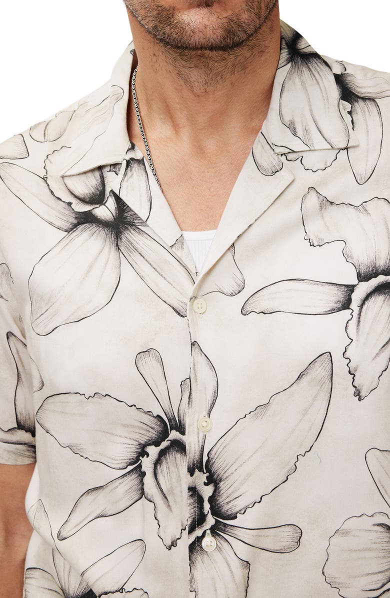 John Varvatos Dan Modal Camp Shirt, Alternate, color, 