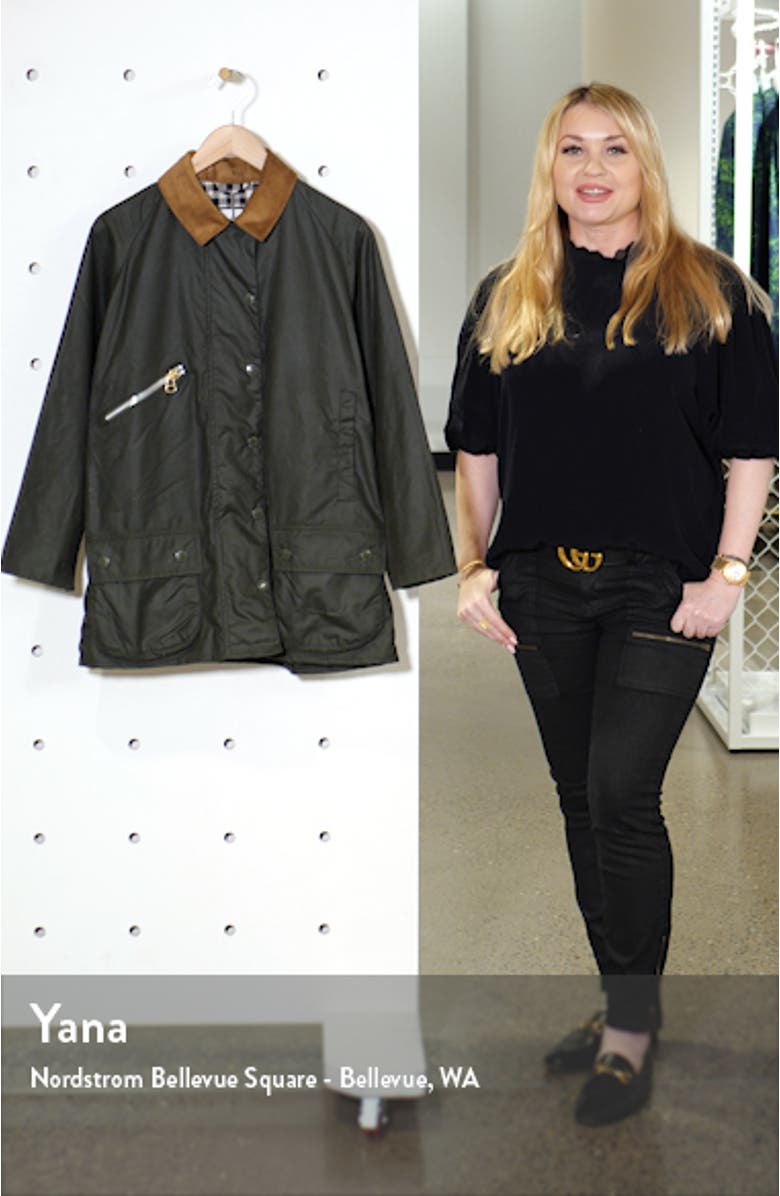 x ALEXACHUNG Edith Weatherproof Waxed Cotton Jacket, sales video thumbnail