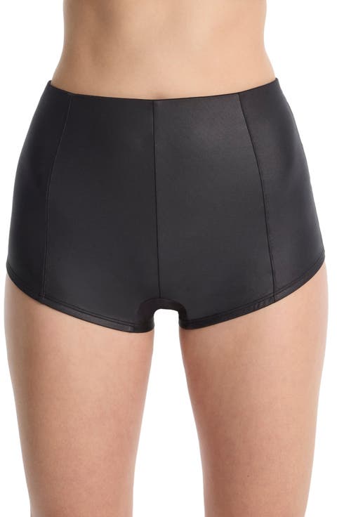 Late Night Faux Leather Hot Pants