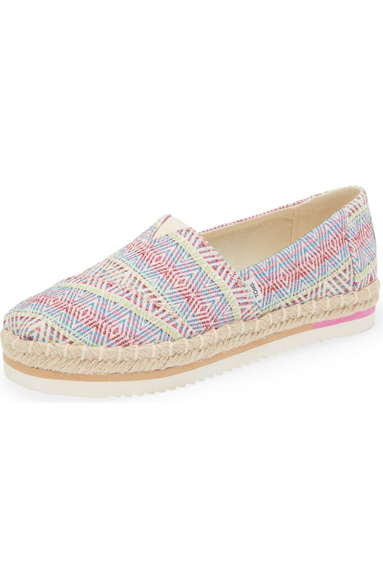 TOMS Alpargata Woven Platform Espadrille, Main, color,