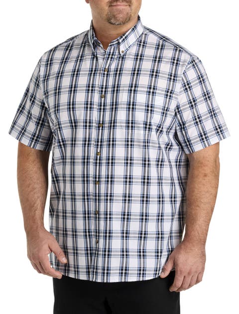 Big & Tall Large Plaid Sport Shirt