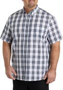 Harbor Bay by DXL Big & Tall Large Plaid Sport Shirt