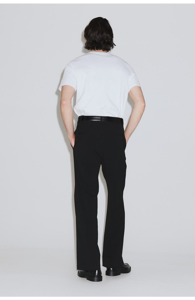 H&M Loose Fit Four-way Stretch Chinos, Alternate, color, Black