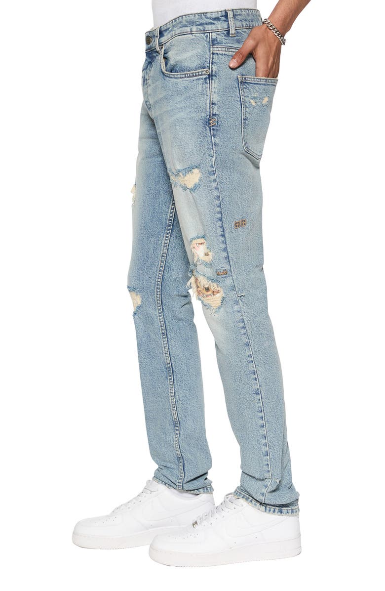 Ksubi Chitch Champange Destroy Skinny Jeans, Alternate, color, 