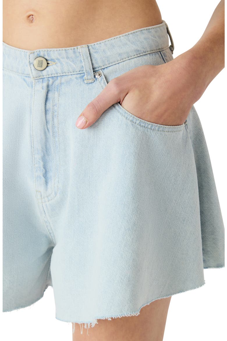 Soph Raw Hem Denim Shorts, Alternate, color, SULPHUR SPRING