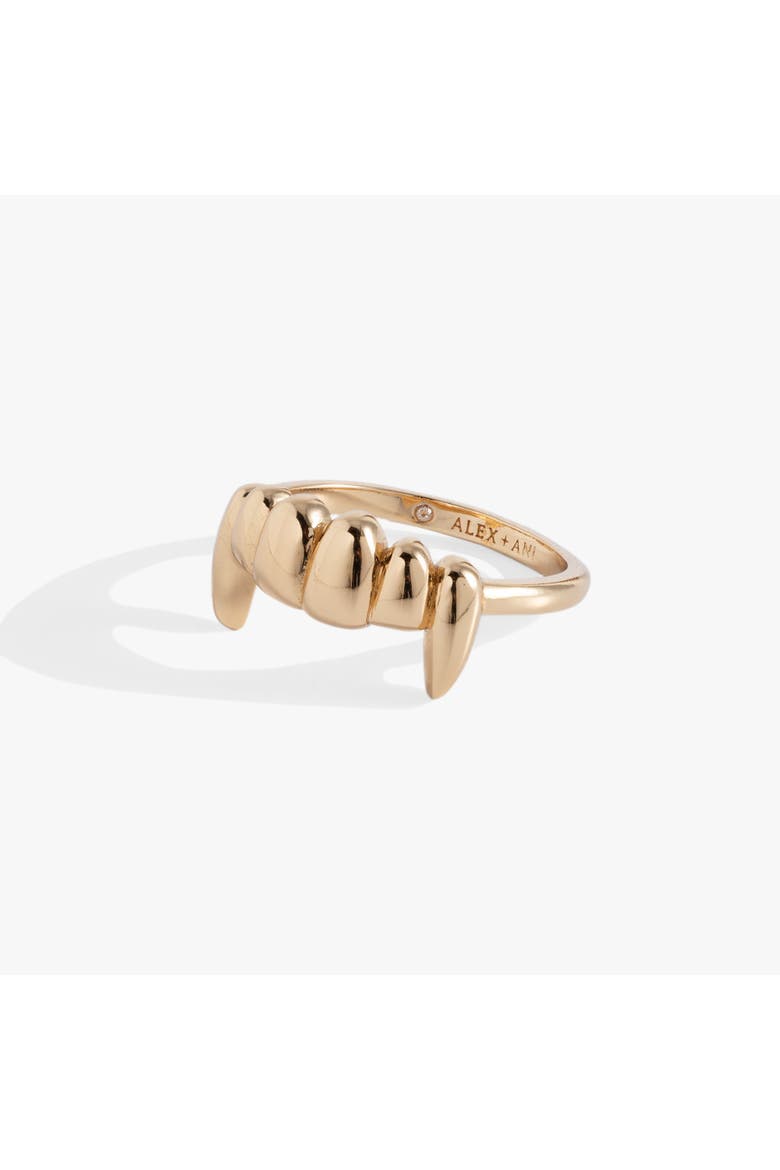 Vampire Teeth Fangs Ring, Main, color, Gold