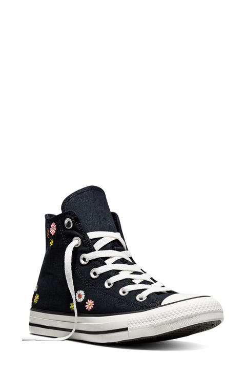 Gender Inclusive Chuck Taylor All Star Floral Embroidered Canvas High Top Sneaker