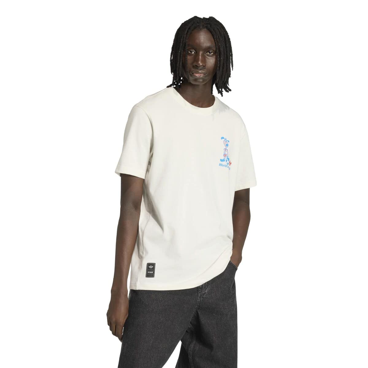 Men's adidas White 1994 FIFA World Cup Striker Mascot T-Shirt (Men