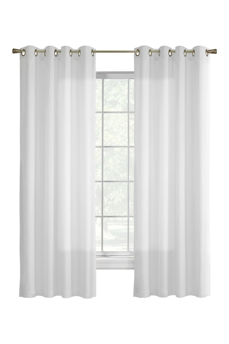 Single Indoor Curtain Panel, Main, color, WHITE