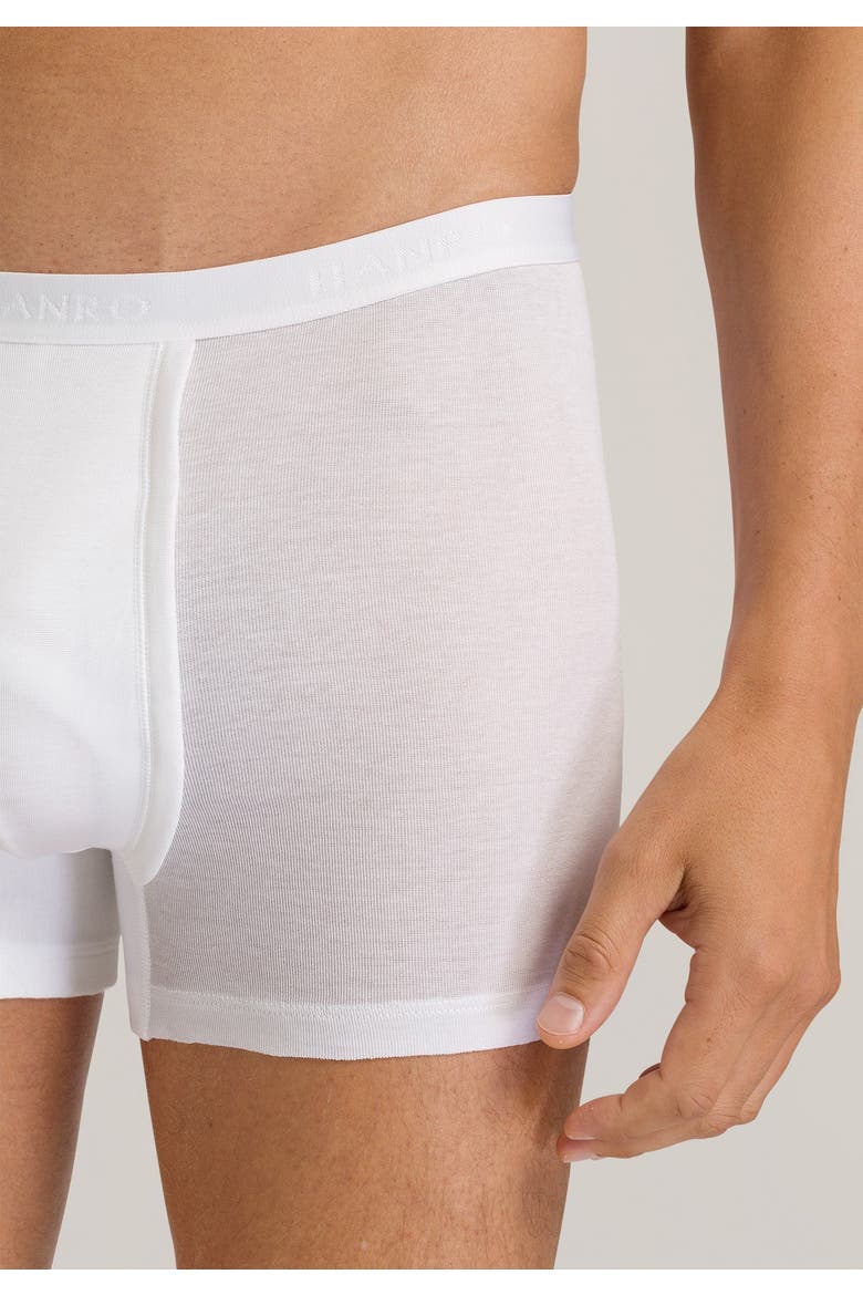 Cotton Pure Cotton Boxer Brief With Fly, Alternate, color, White