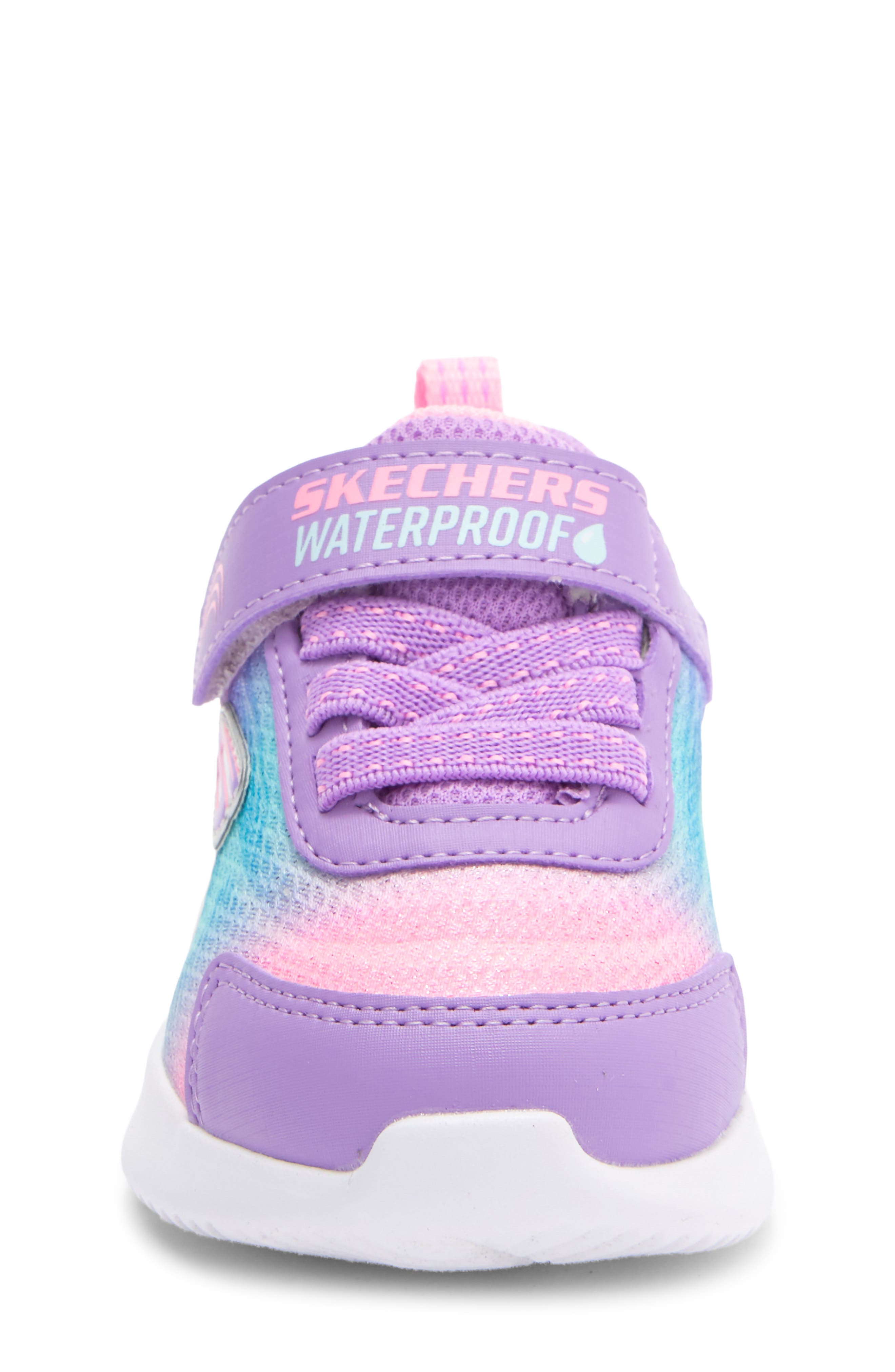 SKECHERS Kids' Bounder Hydra Cool Waterproof Sneaker, Alternate, color, Lavender Multi
