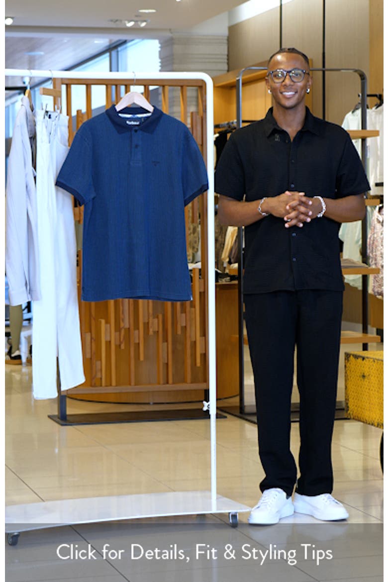 Harworth Textured Stripe Cotton Polo video