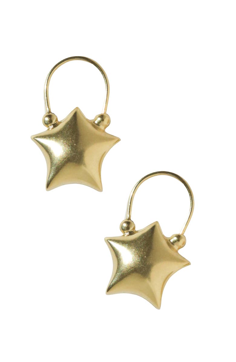 67jewelry Gold Puffed Star Earrings, Main, color, Gold
