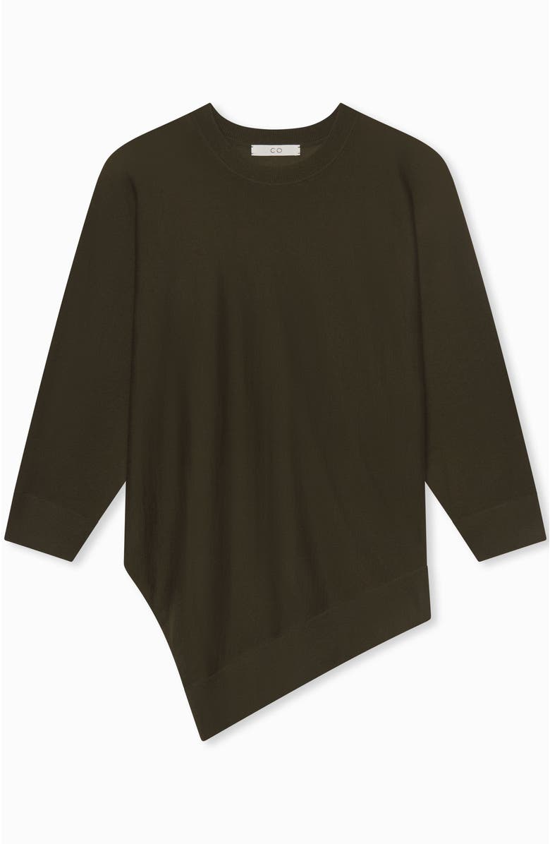 CO Draped Knit Top in Fine Cashmere, Alternate, color, 