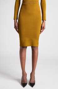 TOM FORD Tech Viscose Blend Pencil Skirt