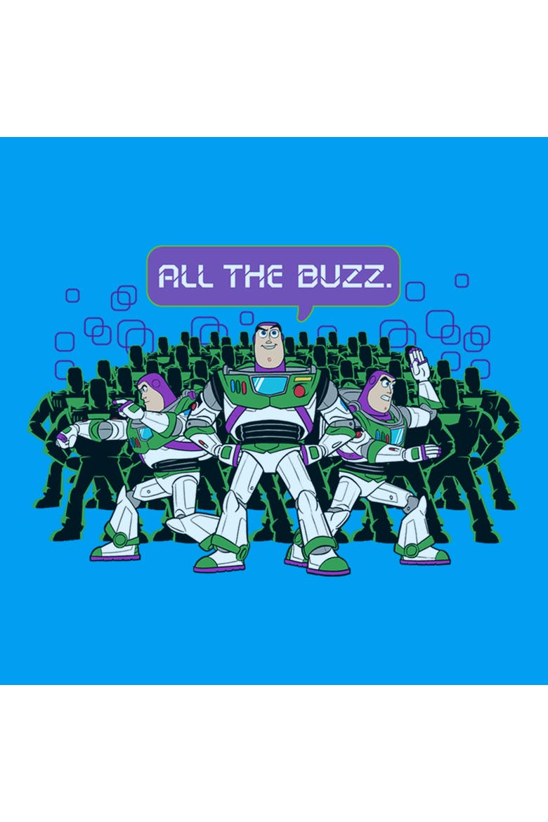 Boy's Toy Story 5 All The Buzz Clones  Graphic T-Shirt, Alternate, color, Sapphire