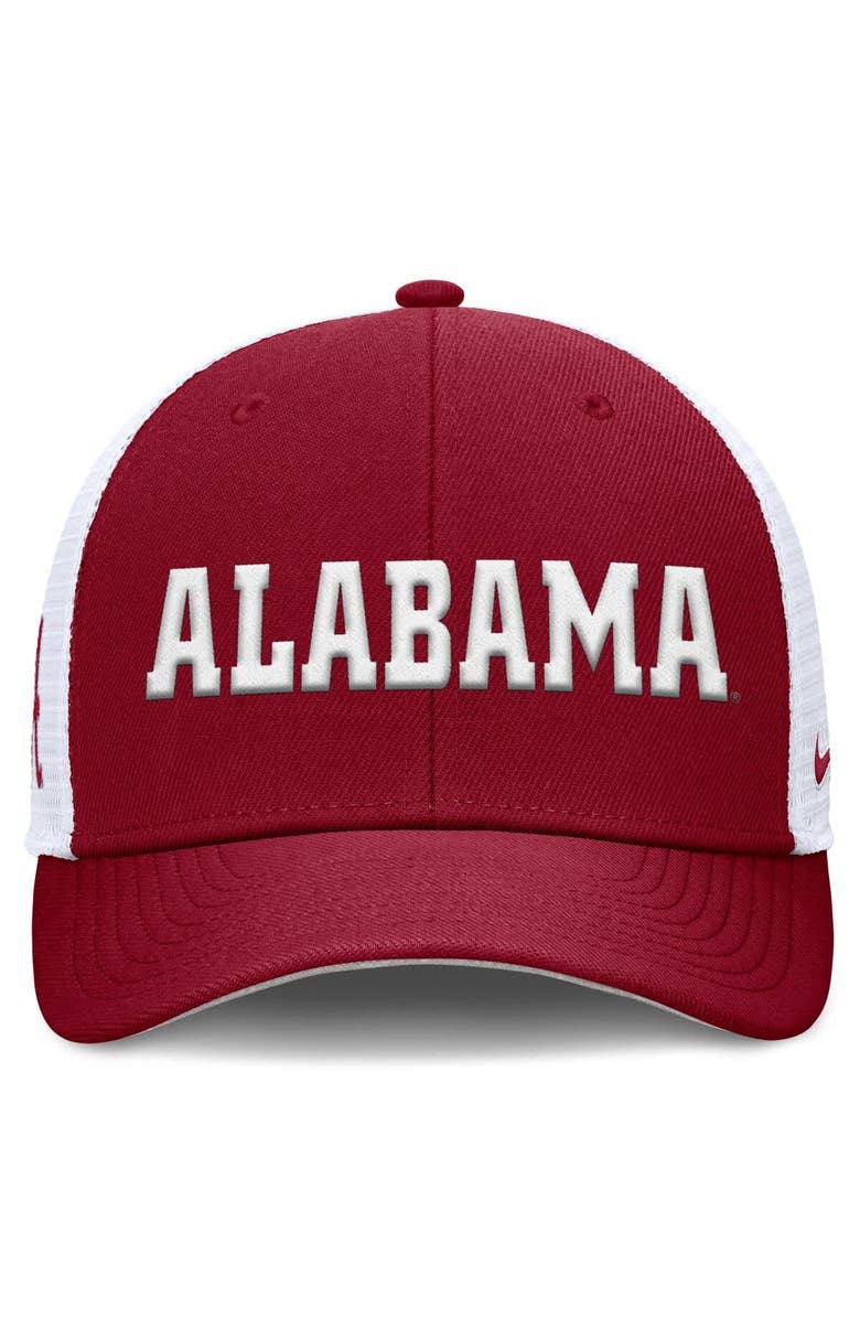 Nike Men's Nike Crimson Alabama Crimson Tide 2025 Dugout Coaches Rise Performance Trucker Adjustable Hat, Alternate, color, 