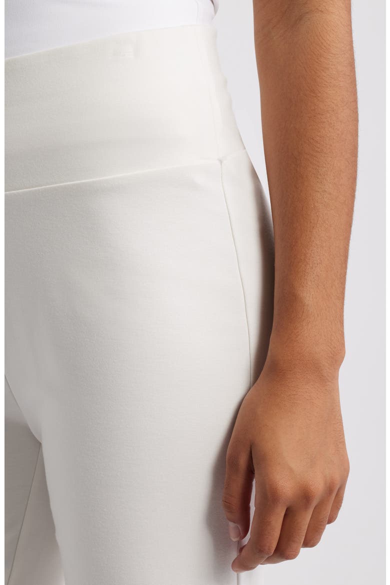 High Waist Pull-On Pants, Alternate, color, WHITE DOVE