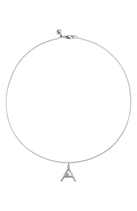 Lab Grown Diamond Initial Pendant