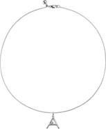 Monica Vinader Lab Grown Diamond Initial Pendant