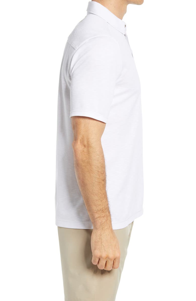 Johnston & Murphy Slub Men's Polo, Alternate, color, White